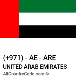 United Arab Emirates Country and phone Codes : +971, AE, ARE United Arab Emirates Country and phone Codes : +971, AE, ARE