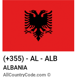 Albania Country and phone Codes : +355, AL, ALB Albania Country and phone Codes : +355, AL, ALB