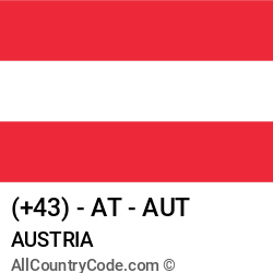 Austria Country and phone Codes : +43, AT, AUT Austria Country and phone Codes : +43, AT, AUT