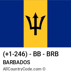 Barbados Country and phone Codes : +1-246, BB, BRB Barbados Country and phone Codes : +1-246, BB, BRB