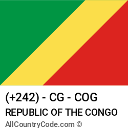Republic of the Congo Country and phone Codes : +242, CG, COG