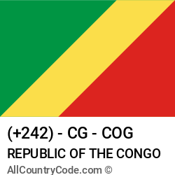 Republic of the Congo Country and phone Codes : +242, CG, COG Republic of the Congo Country and phone Codes : +242, CG, COG