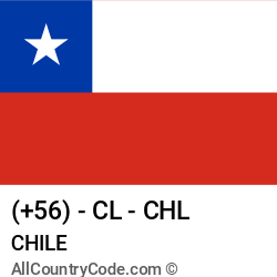 Chile Country and phone Codes : +56, CL, CHL Chile Country and phone Codes : +56, CL, CHL