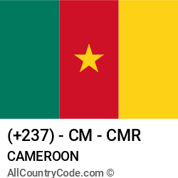 Cameroon Country and phone Codes : +237, CM, CMR