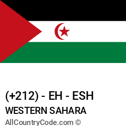 Western Sahara Country and phone Codes : +212, EH, ESH