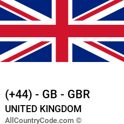 United Kingdom Country and phone Codes : +44, GB, GBR United Kingdom Country and phone Codes : +44, GB, GBR
