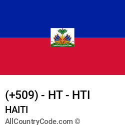 Haiti Country and phone Codes : +509, HT, HTI Haiti Country and phone Codes : +509, HT, HTI