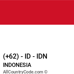 Indonesia Country and phone Codes : +62, ID, IDN Indonesia Country and phone Codes : +62, ID, IDN