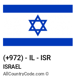 Israel Country and phone Codes : +972, IL, ISR Israel Country and phone Codes : +972, IL, ISR
