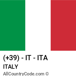 Italy Country and phone Codes : +39, IT, ITA Italy Country and phone Codes : +39, IT, ITA