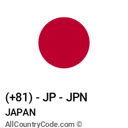 Japan Country and phone Codes : +81, JP, JPN Japan Country and phone Codes : +81, JP, JPN