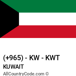 Kuwait Country and phone Codes : +965, KW, KWT Kuwait Country and phone Codes : +965, KW, KWT