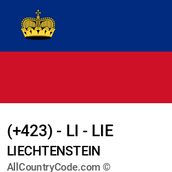 Liechtenstein Country and phone Codes : +423, LI, LIE