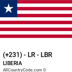 Liberia Country and phone Codes : +231, LR, LBR Liberia Country and phone Codes : +231, LR, LBR