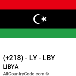 Libya Country and phone Codes : +218, LY, LBY Libya Country and phone Codes : +218, LY, LBY