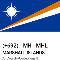 Marshall Islands Country and phone Codes : +692, MH, MHL