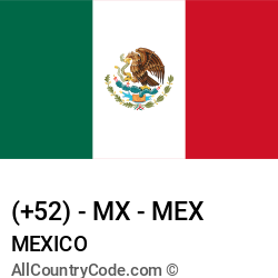 Mexico Country and phone Codes : +52, MX, MEX Mexico Country and phone Codes : +52, MX, MEX