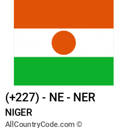 Niger Country and phone Codes : +227, NE, NER Niger Country and phone Codes : +227, NE, NER