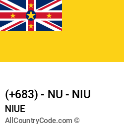 Niue Country and phone Codes : +683, NU, NIU Niue Country and phone Codes : +683, NU, NIU