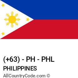 Philippines Country and phone Codes : +63, PH, PHL Philippines Country and phone Codes : +63, PH, PHL