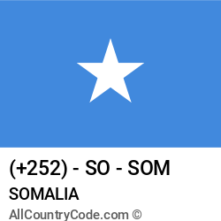 Somalia Country and phone Codes : +252, SO, SOM Somalia Country and phone Codes : +252, SO, SOM