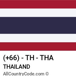 Thailand Country and phone Codes : +66, TH, THA Thailand Country and phone Codes : +66, TH, THA