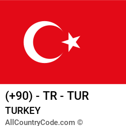 Turkey Country and phone Codes : +90, TR, TUR Turkey Country and phone Codes : +90, TR, TUR