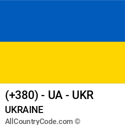 Ukraine Country and phone Codes : +380, UA, UKR Ukraine Country and phone Codes : +380, UA, UKR
