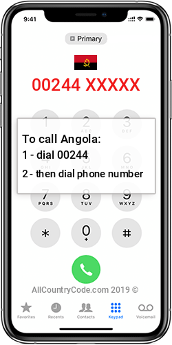 Angola 244 Country Code AO AGO Angola 244 Country Code AO AGO