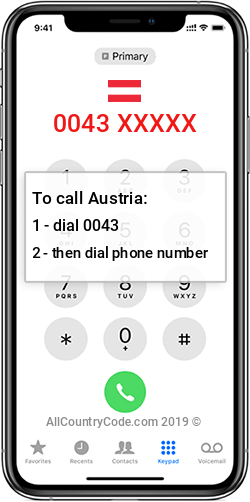 Austria 43 Country Code AT AUT