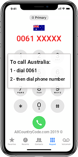 Australia 61 Country Code AU AUS