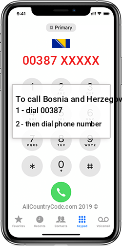 Bosnia and Herzegovina 387 Country Code BA BIH Bosnia and Herzegovina 387 Country Code BA BIH