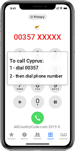 Cyprus 357 Country Code CY CYP Cyprus 357 Country Code CY CYP