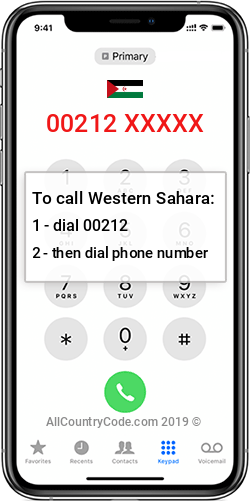 Western Sahara 212 Country Code EH ESH Western Sahara 212 Country Code EH ESH