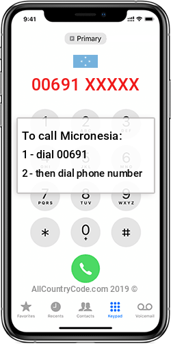 Micronesia 691 Country Code FM FSM