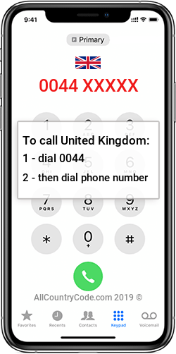 United Kingdom 44 Country Code GB GBR