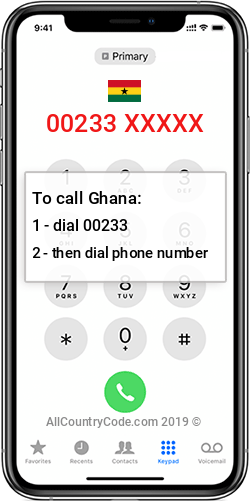 Ghana 233 Country Code GH GHA Ghana 233 Country Code GH GHA