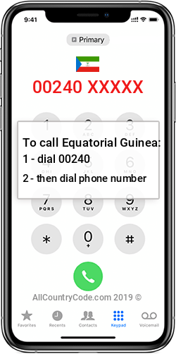 Equatorial Guinea 240 Country Code GQ GNQ Equatorial Guinea 240 Country Code GQ GNQ