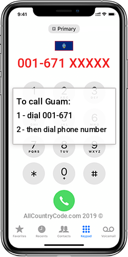 Guam 1-671 Country Code GU GUM Guam 1-671 Country Code GU GUM