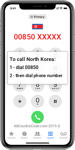 North Korea 850 Country Code KP PRK North Korea 850 Country Code KP PRK