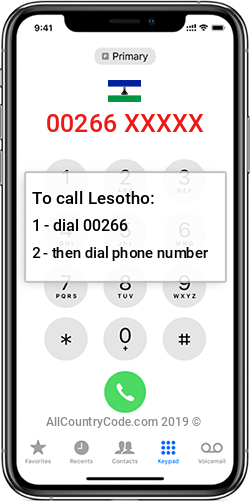 Lesotho 266 Country Code LS LSO Lesotho 266 Country Code LS LSO