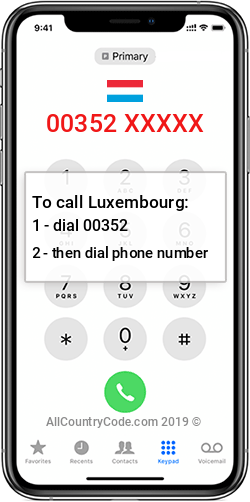 Luxembourg 352 Country Code LU LUX Luxembourg 352 Country Code LU LUX
