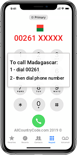 Madagascar 261 Country Code MG MDG Madagascar 261 Country Code MG MDG