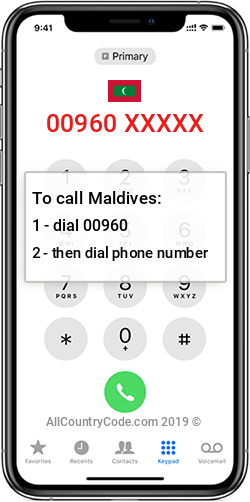 Maldives 960 Country Code MV MDV Maldives 960 Country Code MV MDV