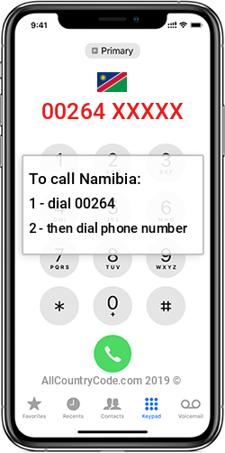 Namibia 264 Country Code NA NAM Namibia 264 Country Code NA NAM