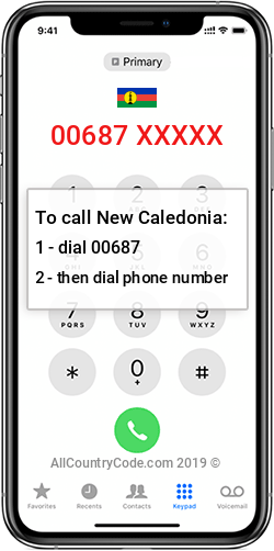 New Caledonia 687 Country Code NC NCL New Caledonia 687 Country Code NC NCL