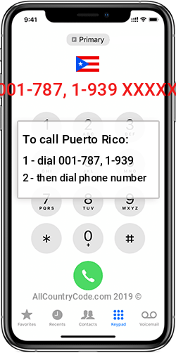 Puerto Rico 1-787, 1-939 Country Code PR PRI Puerto Rico 1-787, 1-939 Country Code PR PRI