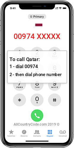 Qatar 974 Country Code QA QAT