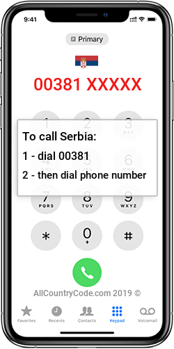 Serbia 381 Country Code RS SRB Serbia 381 Country Code RS SRB