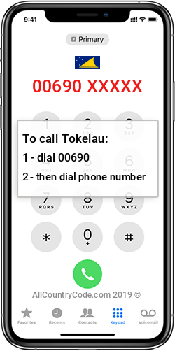 Tokelau 690 Country Code TK TKL Tokelau 690 Country Code TK TKL